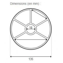 dimension Kit Joints Etoile vanne 1"1/2 4404120107 pour vanne 9758 EAU2
