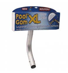 Balai brosse Pool'Gom XL grande gomme avec adaptateur manche