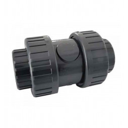 Clapet Anti-retour à ressort femelle à coller diamètre 32,50, 63 mm PVC piscine
