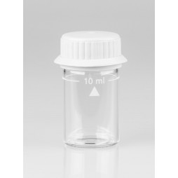 Cuvette ronde en verre avec bouchon gris + bague pour photomètre Lovibond MD200/MD100/MD110/PCCHEKIT