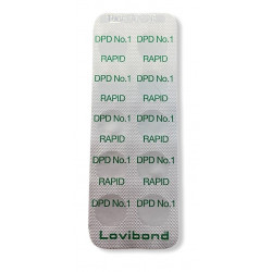 Lovibond DPD1 Rapid plaquette 10 pastilles Chlore Libre pour comparateur