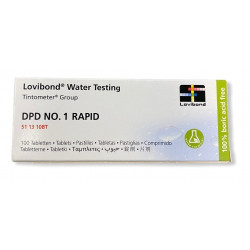 Lovibond DPD1 Rapid plaquette 10 pastilles Chlore Libre pour comparateur