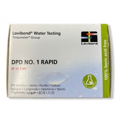 Lovibond DPD1 Rapid plaquette 10 pastilles Chlore Libre pour comparateur