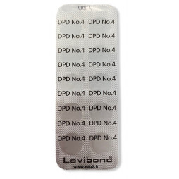 Lovibond DPD4 Photomètre Chlore Total sans DPD N°1 et mesure de brome, oxygène actif  à partir de 10 pastilles