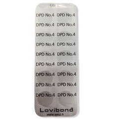 Lovibond DPD4 Chlore Total sans DPD N°1 Boite 250 pastilles Photomètre