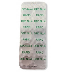 Lovibond DPD4 RAPID Mesure visuelle Chlore Total, oxygène actif Boite 250 pastilles