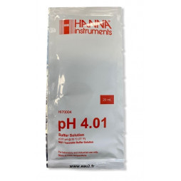 Solution tampon pH4 liquide en sachet de 20ml Hanna HI70004
