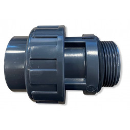 Raccord Union 3 pièces à coller/Mâle à visser avec joint PN16 D50, D63