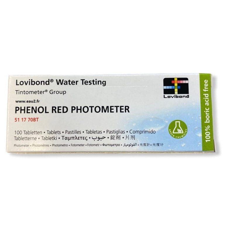 Pastilles pH Lovibond détermination pH pour photomètre EAU2