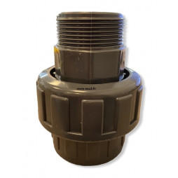 Raccord Union 3 pièces à coller/Mâle à visser PN16 différents diamètres