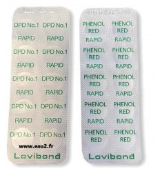 Lovibond Pack de pastilles 2x10 pastilles DPD1, pH RAPID Mesure visuelle comparateur