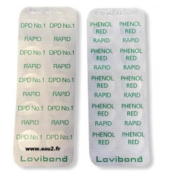 Pack pastilles DPD1, pH Rapid Lot de 10 pastilles pour comparateur et trousse