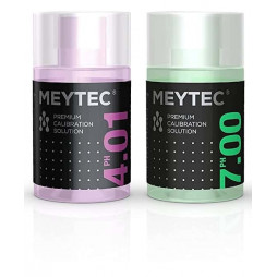 Kit 2 solutions étalon pH7 et pH4 liquide bidon de 60 ml Meytec