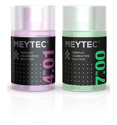 Kit solution étalon Meytec 60 ml pH7 et pH4 pour étalonner votre sonde pH Bidon