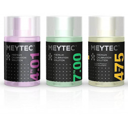 Kit 3 solutions étalon pH7/pH4/redox 475mv liquide bidon de 60 ml Meytec