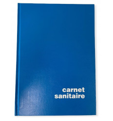 Carnet Sanitaire 10 bassins piscine collective, camping à l'année avec couverture rigide bleue