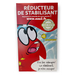 Réducteur de stabilisant contenant 1 sachet pour piscine de 50 à 60 m3