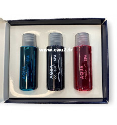 Colorant pour Spa avec 3 couleurs différentes: Lagoon - Lavande - Fuschia bouteilles 30ml