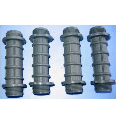 Lot de 4 rallonges de crépine 100 mm 3/4" pour filtre Cantabric D750/D900, Aster Side, Praga Astralpool 4404180117 EAU2