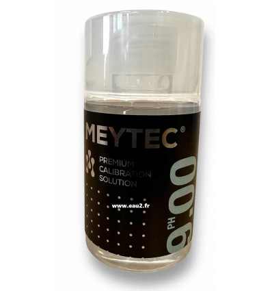 Solution Etalon pH9 Meytec pour étalonner votre sonde pH bidon 60ml