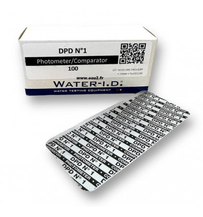Water ID DPD1 Chlore Libre boite de 100 pastilles pour Photomètre Poollab EAU2