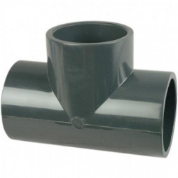 Té 90° femelle à coller PN16 diamètre 50,63 mm PVC piscine