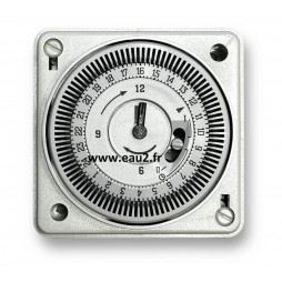 Horloge analogique encastrable pour coffret filtration piscine