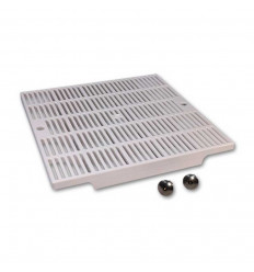 Grille bonde de fond Carrée Plastique 252x252mm EAU2