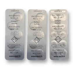 Lovibond Phosphate N°1 et N°2 LR pour photomètre Scuba 3S lot de 10 pastilles