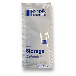 Solution de stockage KCL sachet 20ml pour l'hivernage de vos sondes pH et redox Hanna HI70300