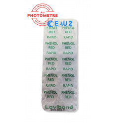 Red Phenol Rapid 10 pastilles Lovibond détermination du pH pour Comparateur EAU2