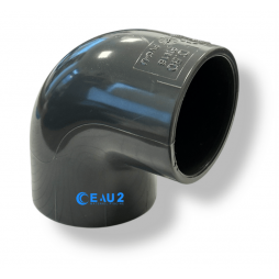 Coude 90° PVC à coller femelle PN16 pour piscine diamètre 32/50/63/75 mm