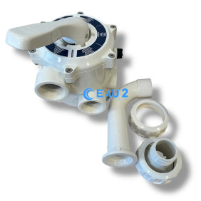 Vanne 6 voies Classic PLUS Blanche 1"1/2 Filtre Piscine Astralpool