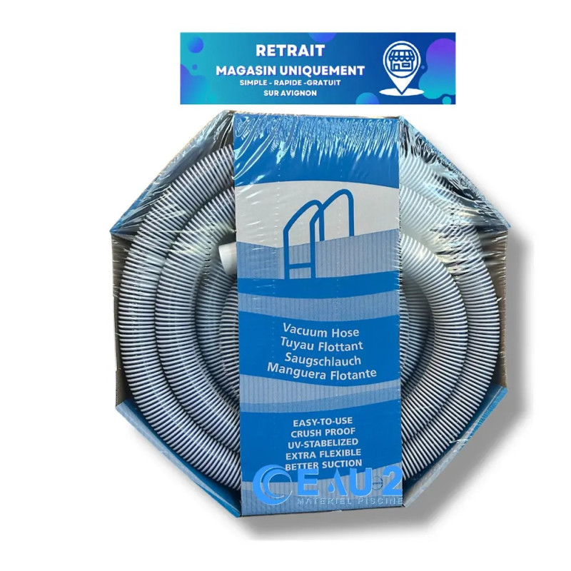 Tuyau flottant Triflex avec embout tournant pour piscine