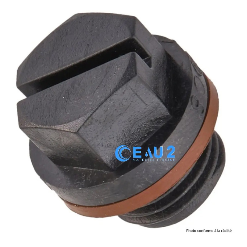 Bouchon de vidange + joint pour chlorinateur CL200EURO Hayward SPX1700