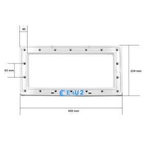 Enjoliveur avec bride pour skimmer GM Astralpool 4402010408