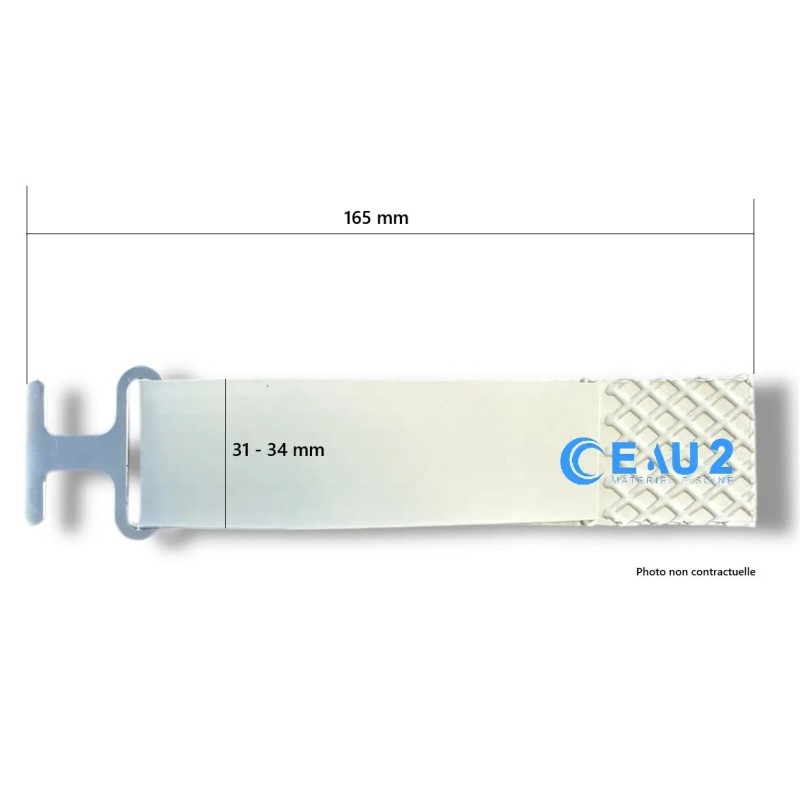 Nouvelle Sangle PVC avec attache inox 165mm Astralpool 70238