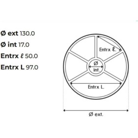 Joint étoile 1"1/2 pour vanne 6 voies du filtre Superpool SMG 02311002