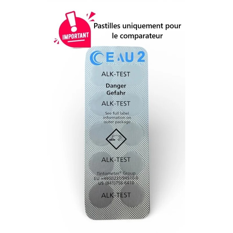 Lovibond ALK-TEST Alcalinité TAC 515570BT Comparateur