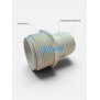 Raccord tournant tuyau flottant D38mm, à visser 1"1/2 Astralpool 01393