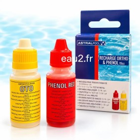 Recharge liquide pour testeur trousse Chlore et pH