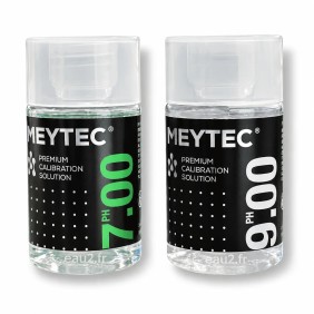 Kit 2 solutions étalon pH7 - pH9 liquide bidon 60 ml Meytec