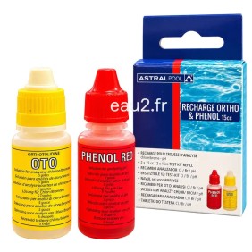 Recharge liquide pour testeur trousse Chlore et pH