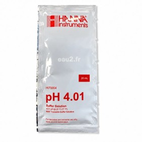 Solution tampon pH4 liquide en sachet de 20ml Hanna HI70004