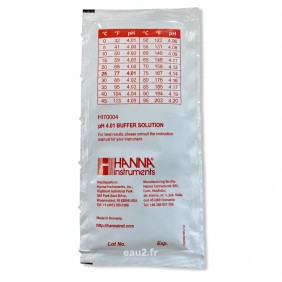 Solution tampon pH4 liquide en sachet de 20ml Hanna HI70004