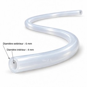 Tube PE 4x6mm pour injection chlore et pH au ml et bobine
