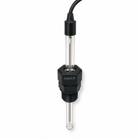 Porte sonde avec sonde ph installée