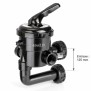 Vanne 6 voies Classic Noire Side 1"1/2 Filtre Piscine Astralpool 20569 entraxe 125 mm