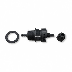 Clapet injection chlore, pH  raccord fileté 1/2" Microdos 11.100.450