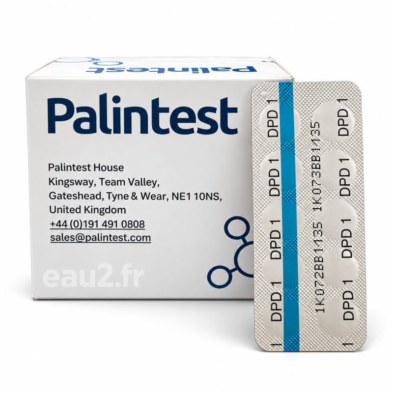 AP011 Palintest DPD1 Photomètre et Comparateur Chlore libre boite 250 pastilles